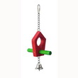 GIOCO BIRD IN LEGNO HOUSE CON CAMPANELLA CM 11X23
